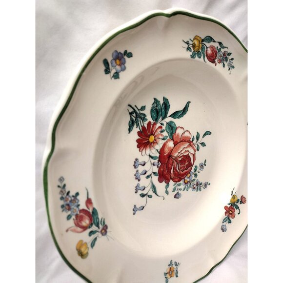 Vtg 10" Rimmed Soup Bowl Villeroy & Boch Mettlach Germany Allegretto 1562 - Picture 2 of 5